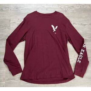 American Eagle Super Soft Graphic Print Long Sleeve T-Shirt Mens Size M NWT